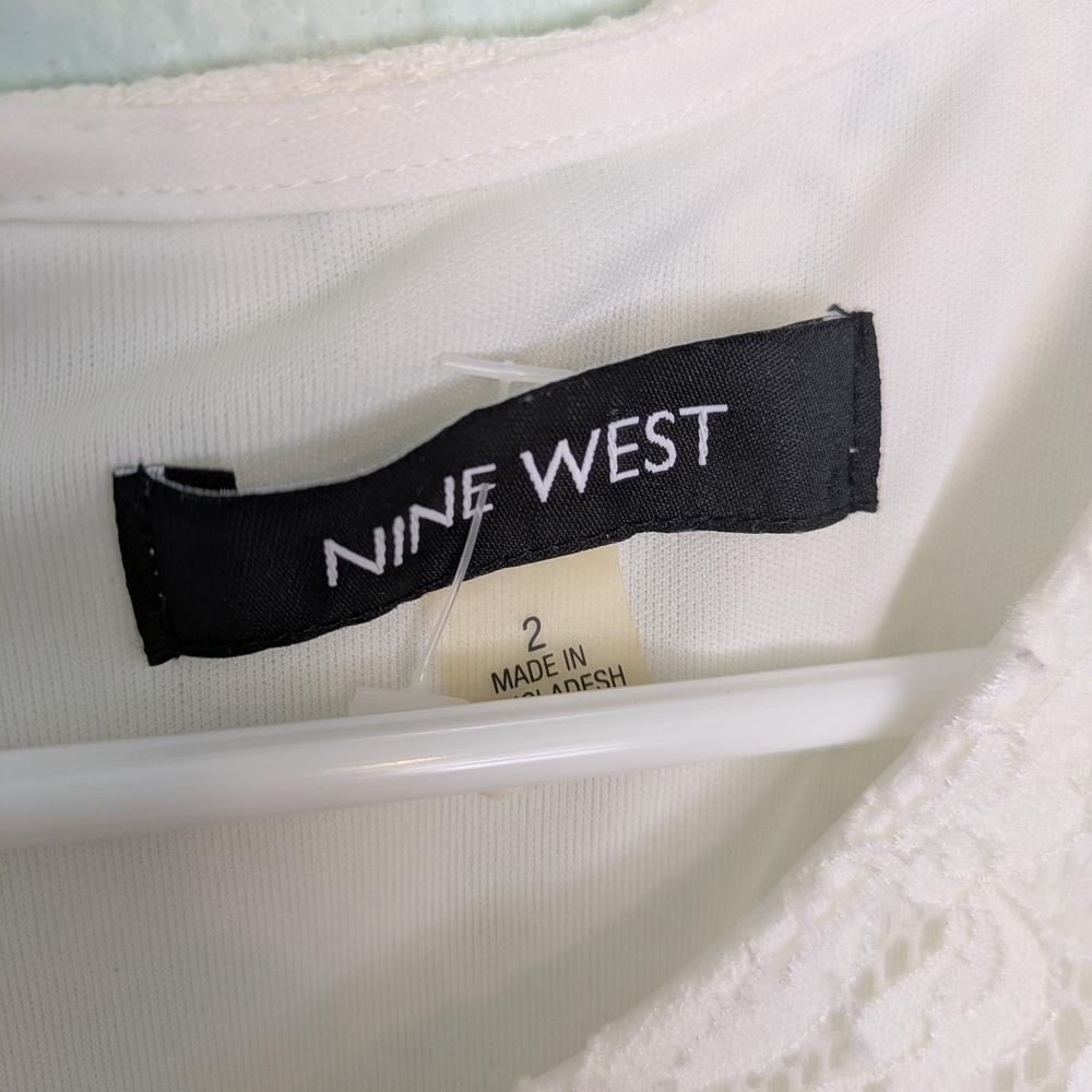 Nine West White Lace Mini Dress - Picture 6 of 6